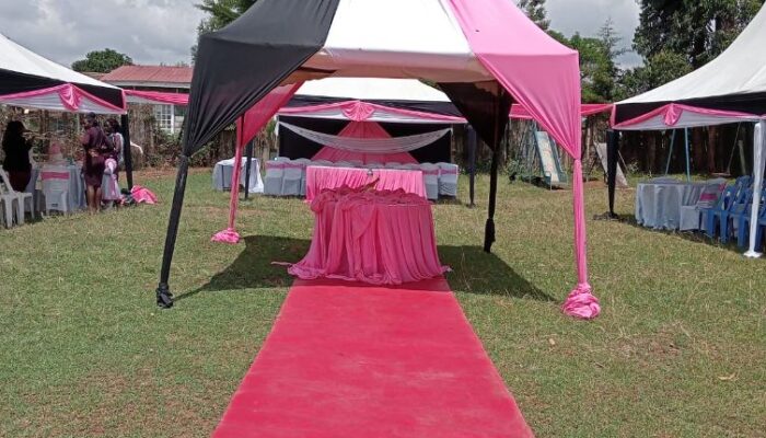 wedding reception decoration in Nakuru